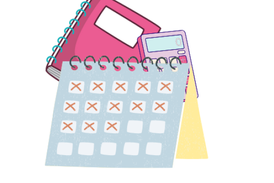 End of semester logo