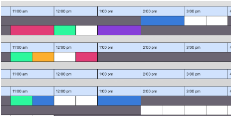 Schedule screenshot tutor view